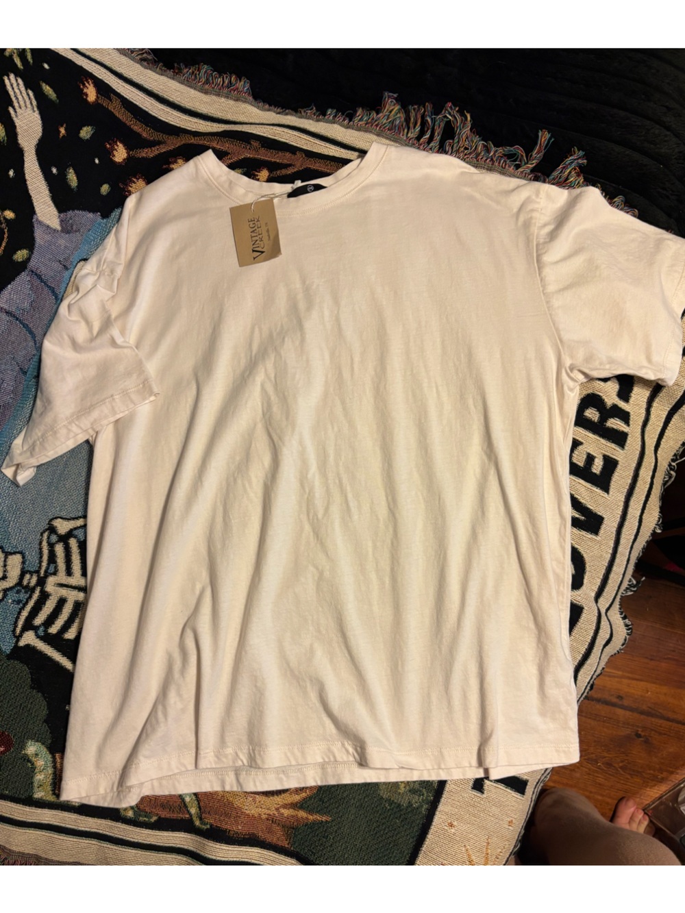 Rae Mode Women’s Short Sleeve Crewneck Tee — Soft Cream - Picture 3 of 11
